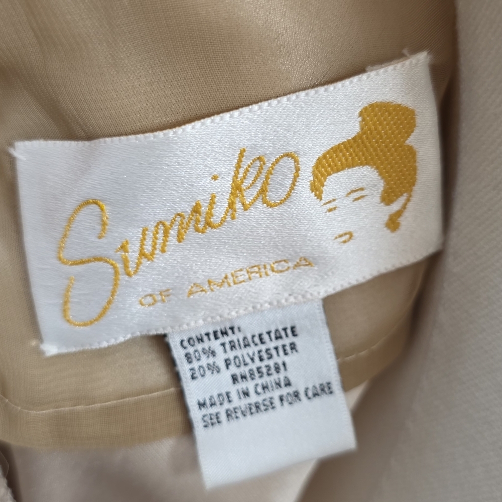 VINTAGE 90's SUMIKO OF AMERICA GOWN - Picture 10 of 12